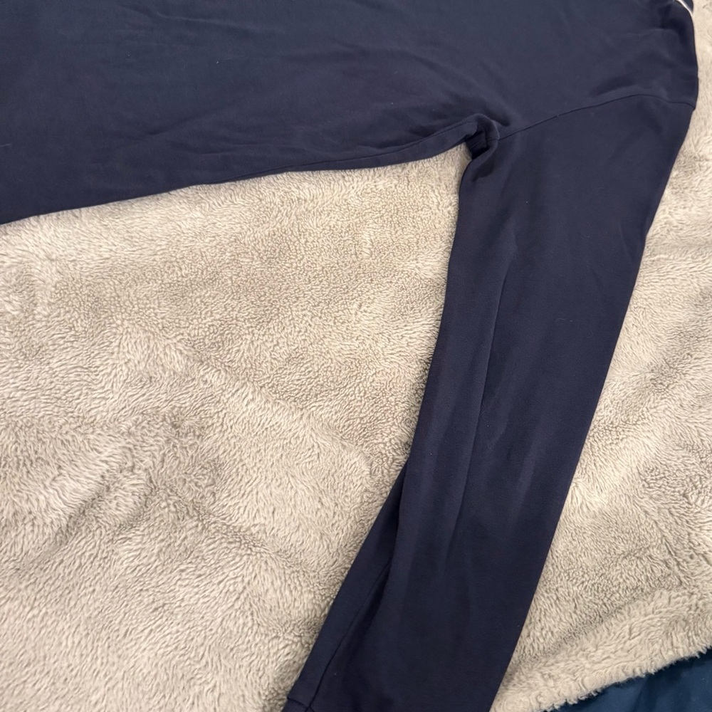 Michael Kors Men’s Navy Long Sleeve Polo Shirt – Classic MK Logo Cotton Top - Picture 6 of 7